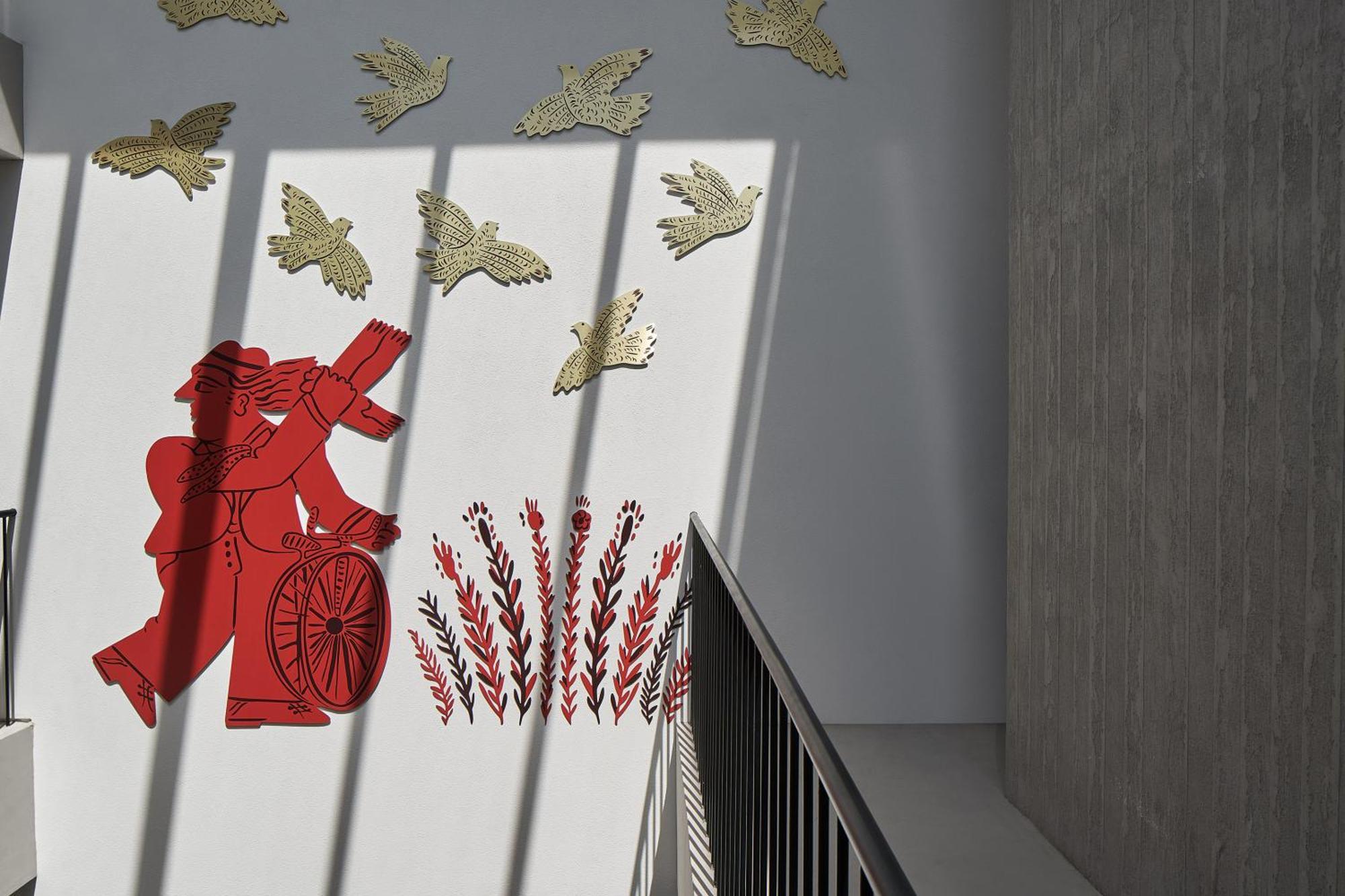 The Newel Psychiko Atenas Exterior foto The interior of the staircase